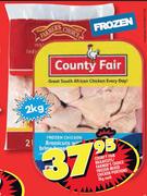 Country Fair Braaicuts/Farmer's Choice Frozen Mixed Chicken Portions-2Kg Each