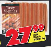 Tasty Smoked Viennas-1kg