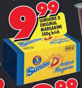 Sunshine D Original Margarine-500g Brick