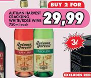 Autumn Harvest Crackling White/Rose Wine-2x750ml Each