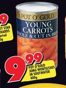 Pot O' Gold Jong Worteltjies In Sout Water-400g