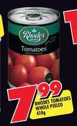 Rhodes Tomatoes Whole Peeled-410g