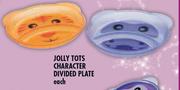 Jolly Tots-Character Divided Plate Each