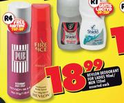 Revlon Deodrant For Ladies 90ml/Men 120ml Assorted-Each