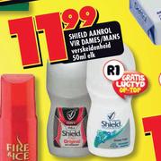 Shield Aanrol Vir Dames/Mans Verskeidenheid-50ml Elk