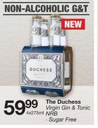 The Duchess Virgin Gin & Tonic NRB-4 x 275ml