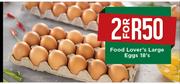 Food Lover's Large Eggs-2x18's