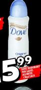 Dove Deodorant For Ladies Assorted-150ml