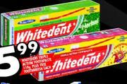Whitedent Triple Action Toothpaste-110g Plus Free Toothbrush Each