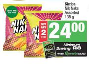 Simba Nik Naks Assorted-For 2 x 135g