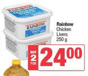 Rainbow Chicken Livers-For 2 x 250g