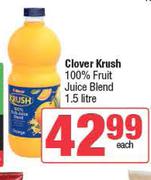 Clover Krush 100% Fruit Juice Blend-1.5L Each