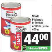 Spar Pilchards In Tomato Or Chilli Sauce-For 2 x 400g