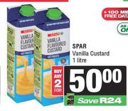 Spar Vanilla Custard-For 2 x 1L