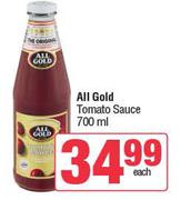 All Gold Tomato Sauce-700ml Each