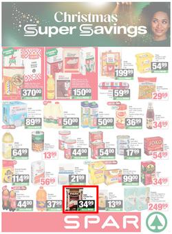 SPAR & SUPERSPAR Western Cape : Christmas Super Savings (21 October - 09 November 2025), page 1