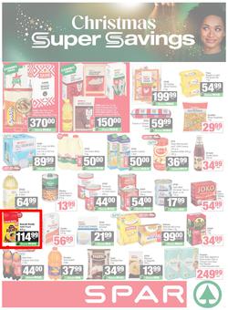 SPAR & SUPERSPAR Western Cape : Christmas Super Savings (21 October - 09 November 2025), page 1