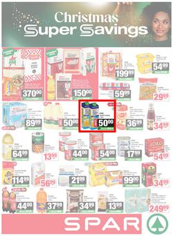 SPAR & SUPERSPAR Western Cape : Christmas Super Savings (21 October - 09 November 2025), page 1