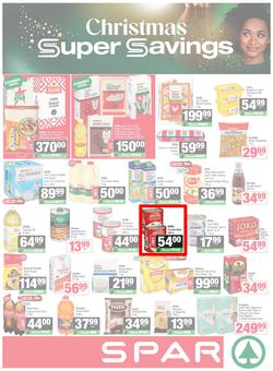SPAR & SUPERSPAR Western Cape : Christmas Super Savings (21 October - 09 November 2025), page 1