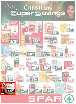 SPAR & SUPERSPAR Western Cape : Christmas Super Savings (21 October - 09 November 2025), page 1