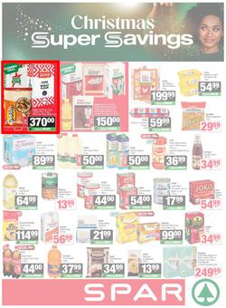 SPAR & SUPERSPAR Western Cape : Christmas Super Savings (21 October - 09 November 2025), page 1