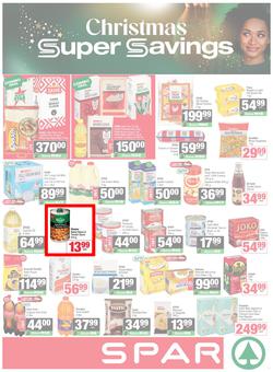 SPAR & SUPERSPAR Western Cape : Christmas Super Savings (21 October - 09 November 2025), page 1