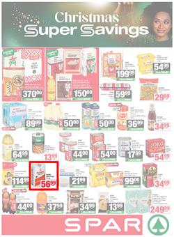 SPAR & SUPERSPAR Western Cape : Christmas Super Savings (21 October - 09 November 2025), page 1