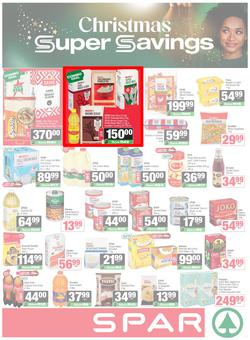SPAR & SUPERSPAR Western Cape : Christmas Super Savings (21 October - 09 November 2025), page 1