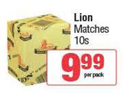 Lion Matches-10 Per Pack