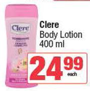 Clere Body Lotion-400ml