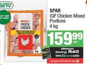 Spar IQF Chicken Mixed Portions-4Kg