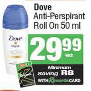 Dove Anti-Perspirant Roll On-50ml