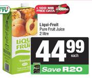Liqui Fruit Pure Fruit Juice-2L Each