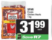 Spar Frozen Chicken Hearts-1Kg Each