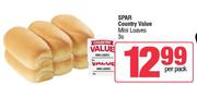 Spar Country Value Mini Loaves-3s Per Pack