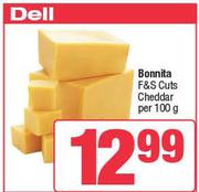 Bonnita F&S Cuts Cheddar-Per 100g