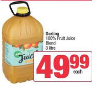 Darling 100% Fruit Juice Blend-3L Each
