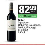 Spier Signature Cabernet Sauvignon, Merlot, Pinotage Or Shiraz-750ml Each