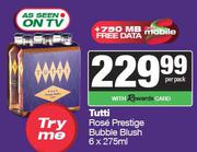 Tutti Rose Prestige Bubble Blush-6 x 275ml Per Pack
