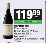 Hartenberg Doorkeeper Shiraz,Merlot Malbec,Grenache Shiraz Mourvedre Or Cab Sauv Shiraz-750ml