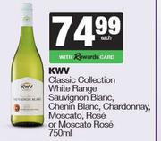 KWV Classic Collection White Range Sauv Blanc,Chenin Blanc,Chardonnay,Moscato,Rose-750ml
