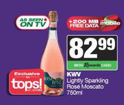 KWV Lightly Sparkling Rose Moscato-750ml 