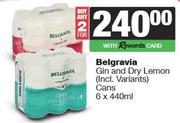 Belgravia Gin & Dry Lemon Cans-For 2 x 6 x 440ml