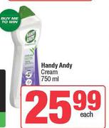 Handy Andy Cream-750ml