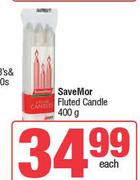 SaveMor Fluted Candle-400g