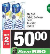 Sta Soft Fabric Softener Refill Assorted-For 2 x 500ml