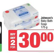 Johnson's Baby Bath Soap-For Any 2 x 175g