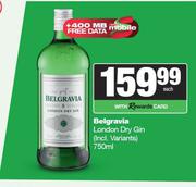Belgravia London Dry Gin (Incl.Variants)-750ml Each