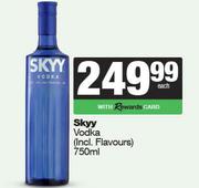 Skyy Vodka (Incl.Flavours)-750ml Each