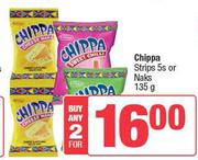 Chippa Strips Or Naks-For 2 x 5 x 135g